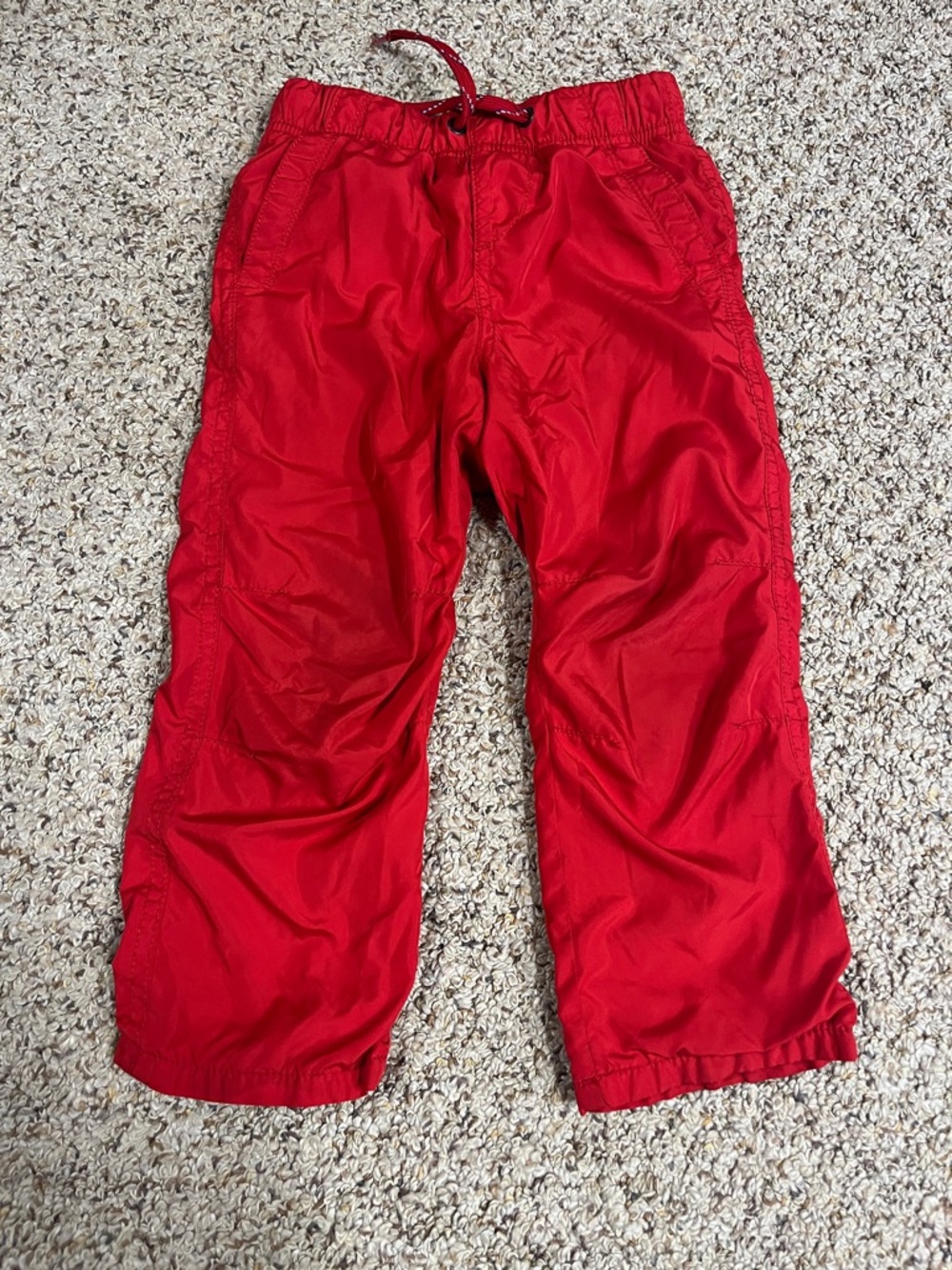 🍀6/$20 GAP Bright Red Kids Pull-On lined Joggers